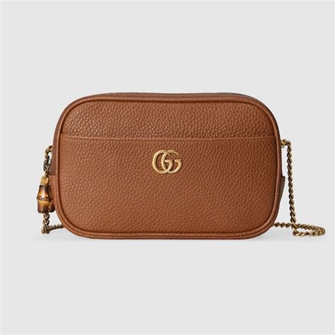 Gucci Mini borsa con Doppia G e bambù